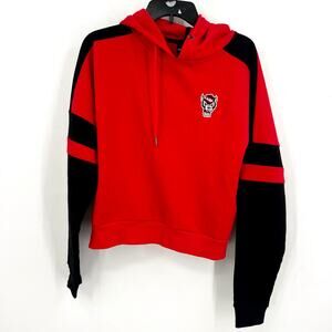COLOSSEUM Womens NC State Wolfpack Hoodie Medium Red Black Long Sleeve NWT